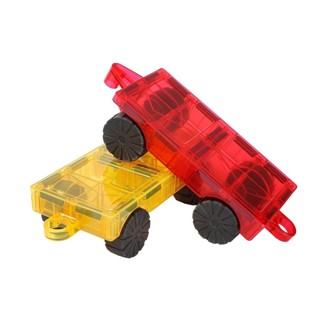 Learn & Grow | Magnetic Tiles | Car Base Pack (2 pc)