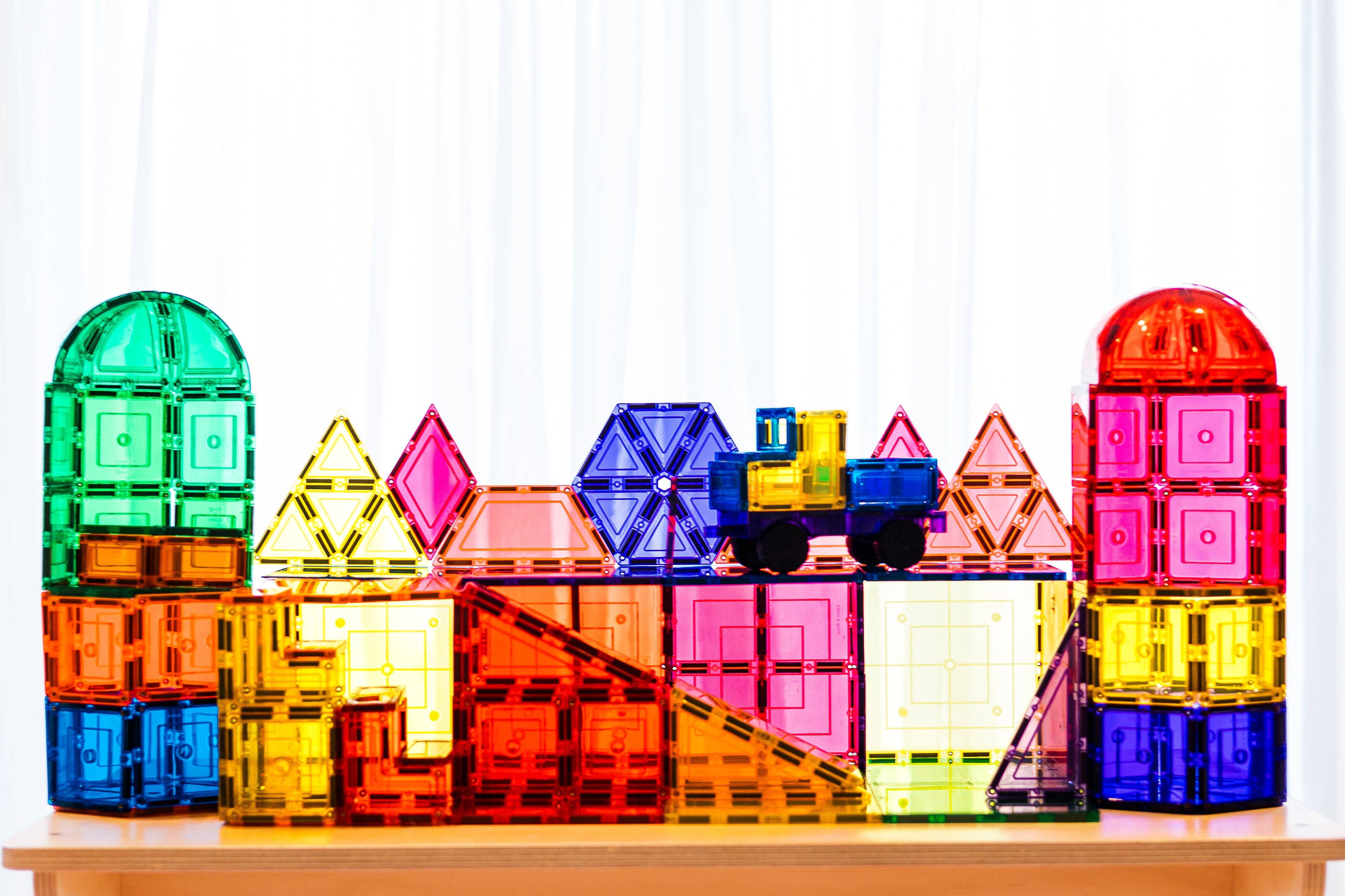 Learn & Grow | Magnetic Tiles | Dome Pack (18 pc)