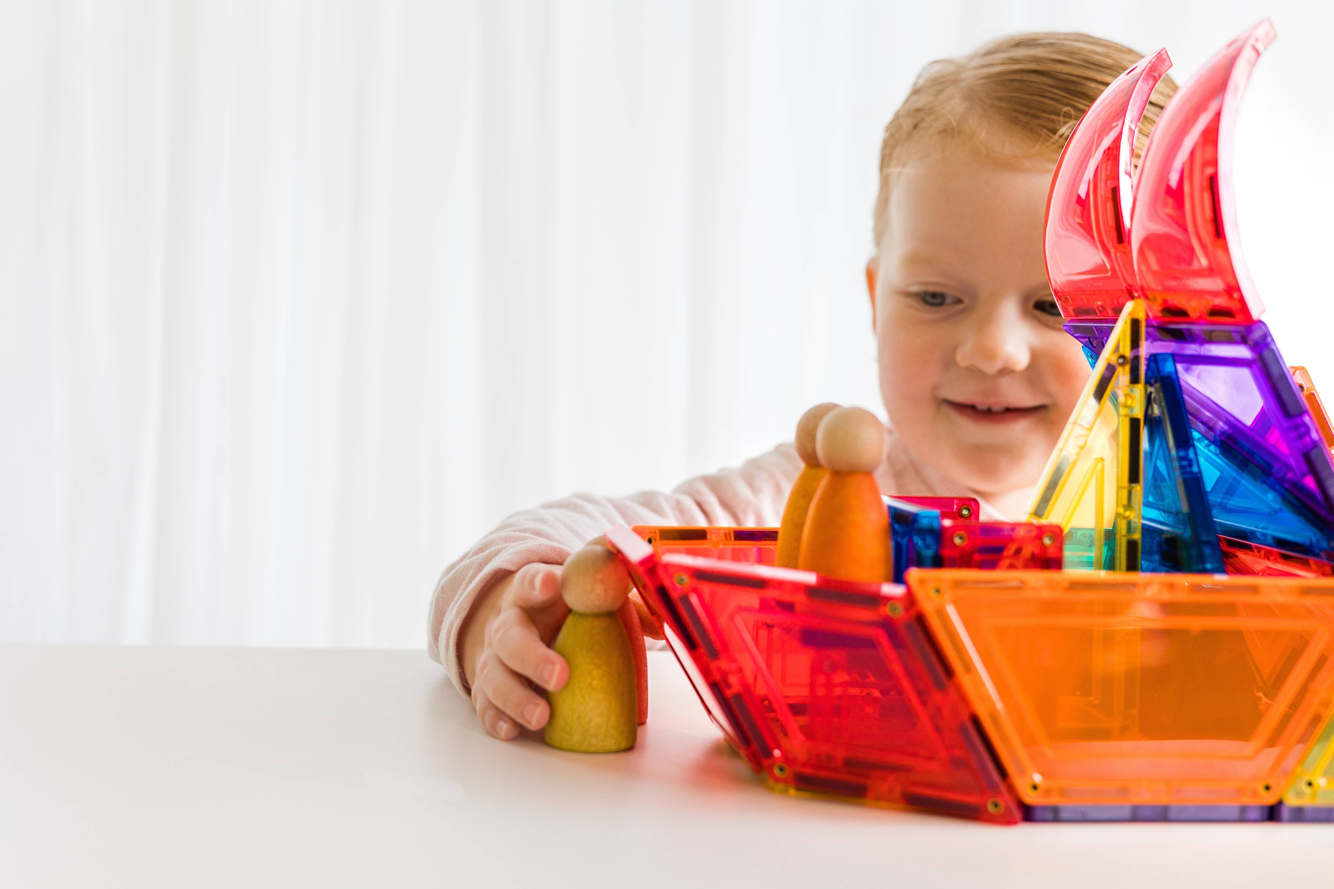 Learn & Grow | Magnetic Tiles | Dome Pack (18 pc)