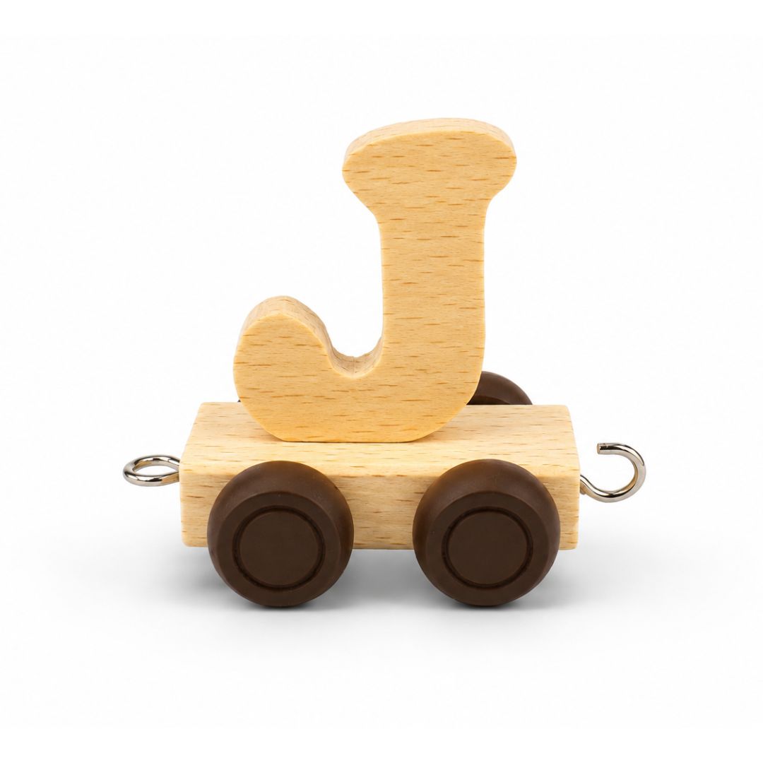 Wooden Name Train | Letter J