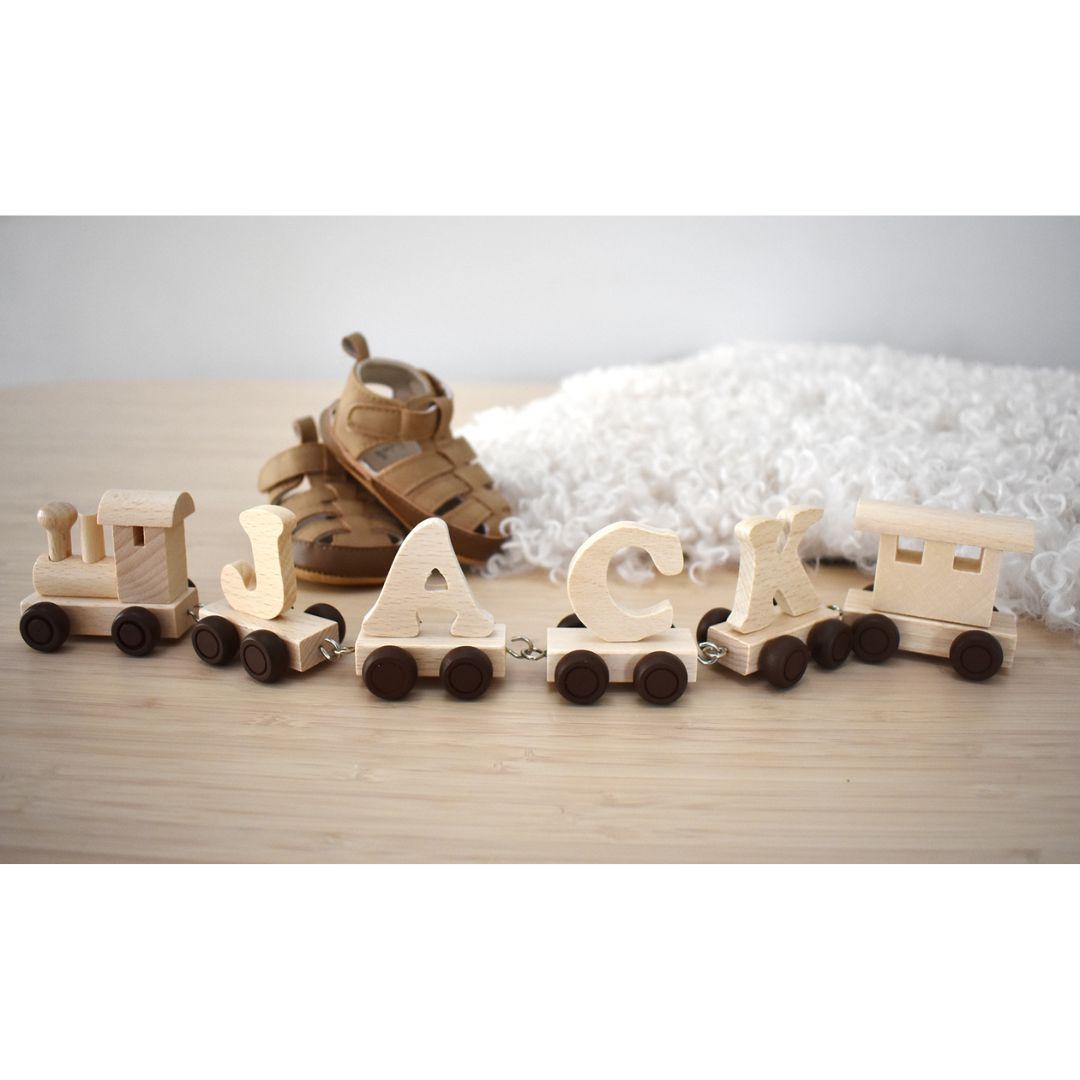 Wooden Name Train | Letter J