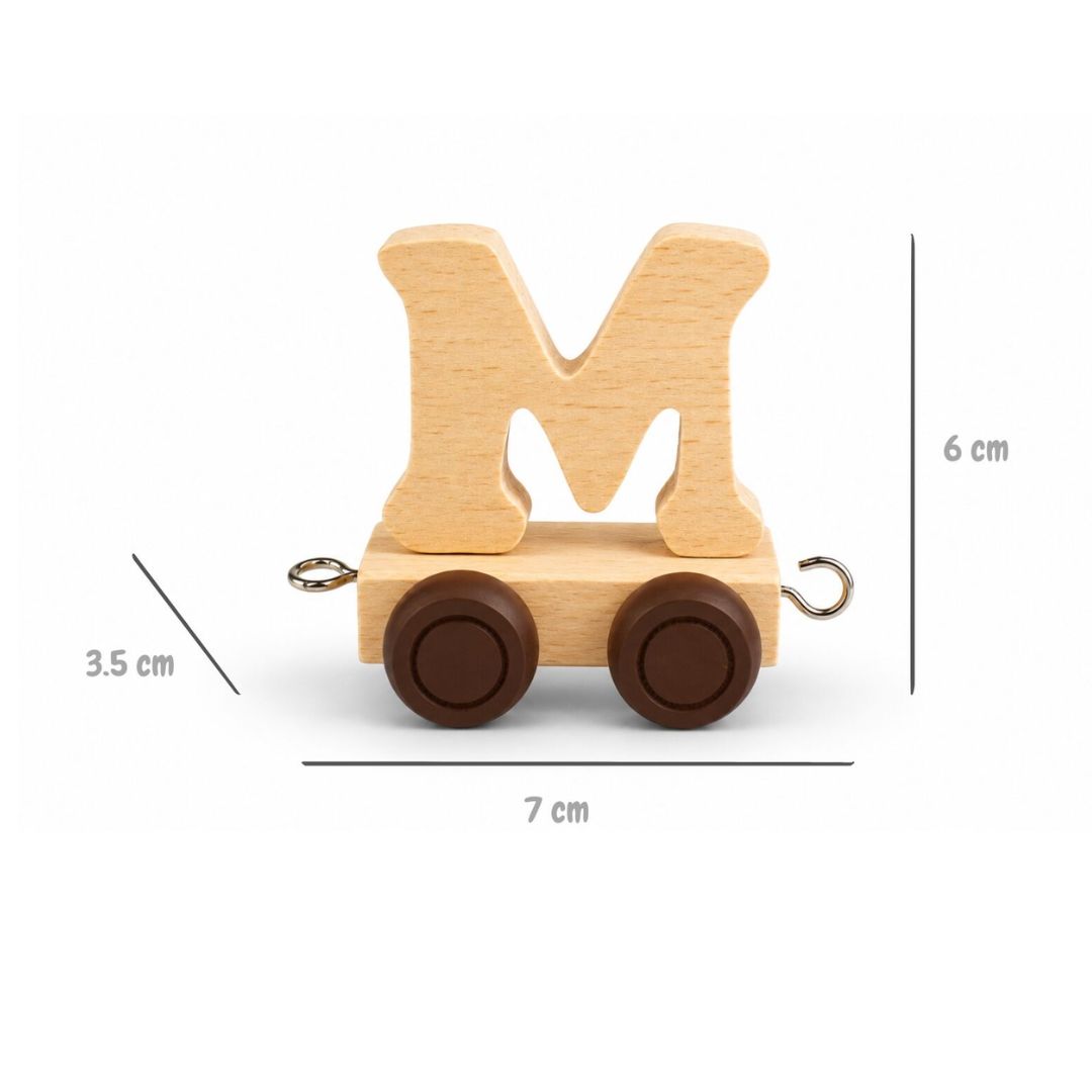 Wooden Name Train | Letter M
