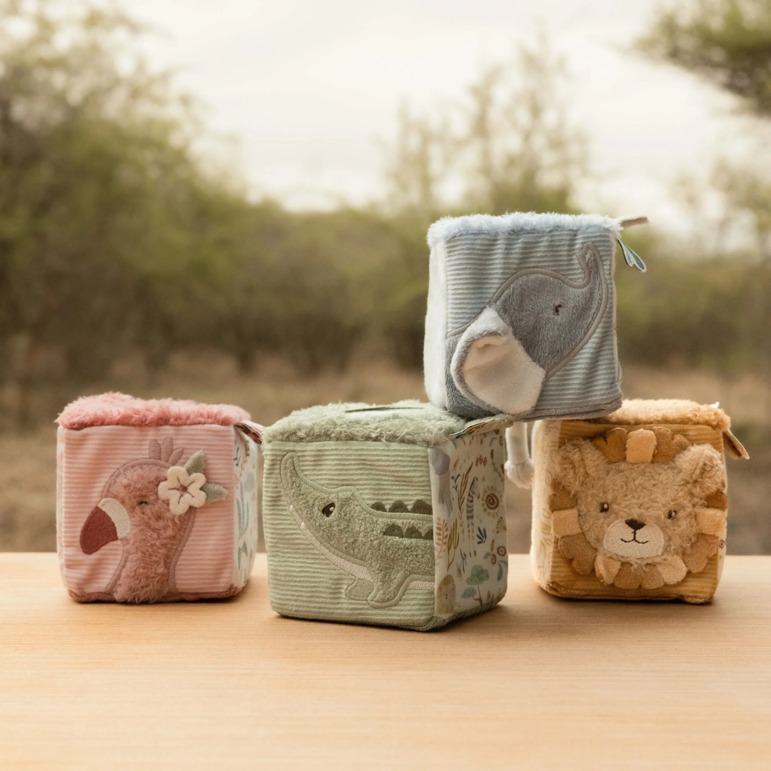 Little Dutch | Safari Friends Building Blocks