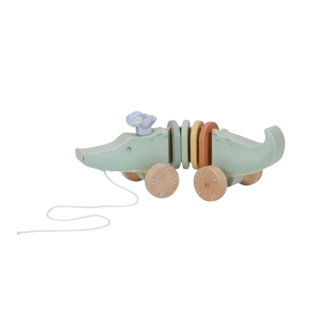 Little Dutch | Safari Friends Wooden Pull Animal