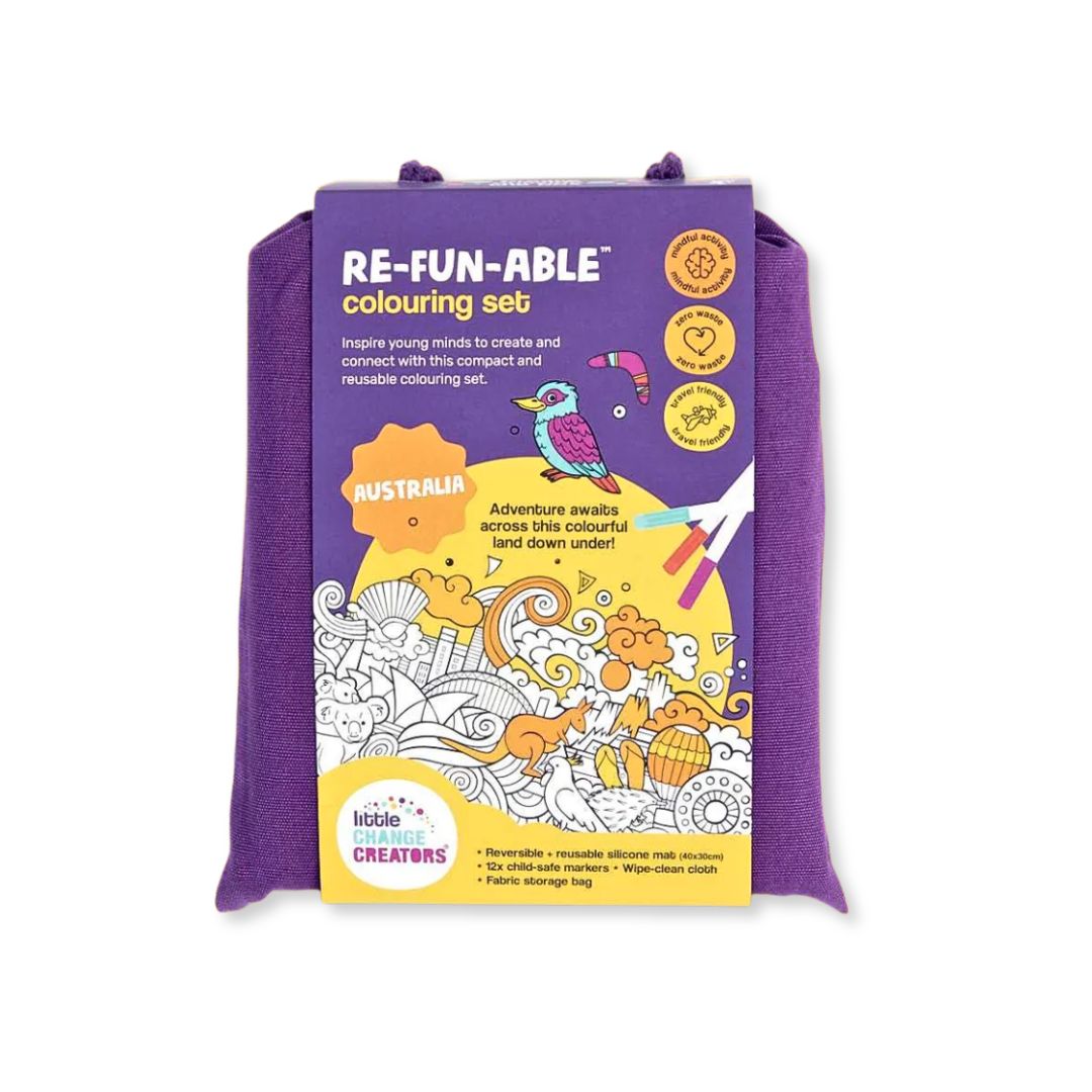 Little Change Creators | AUSTRALIA | Re-FUN-able™ Reusable Colouring + Doodle Mat