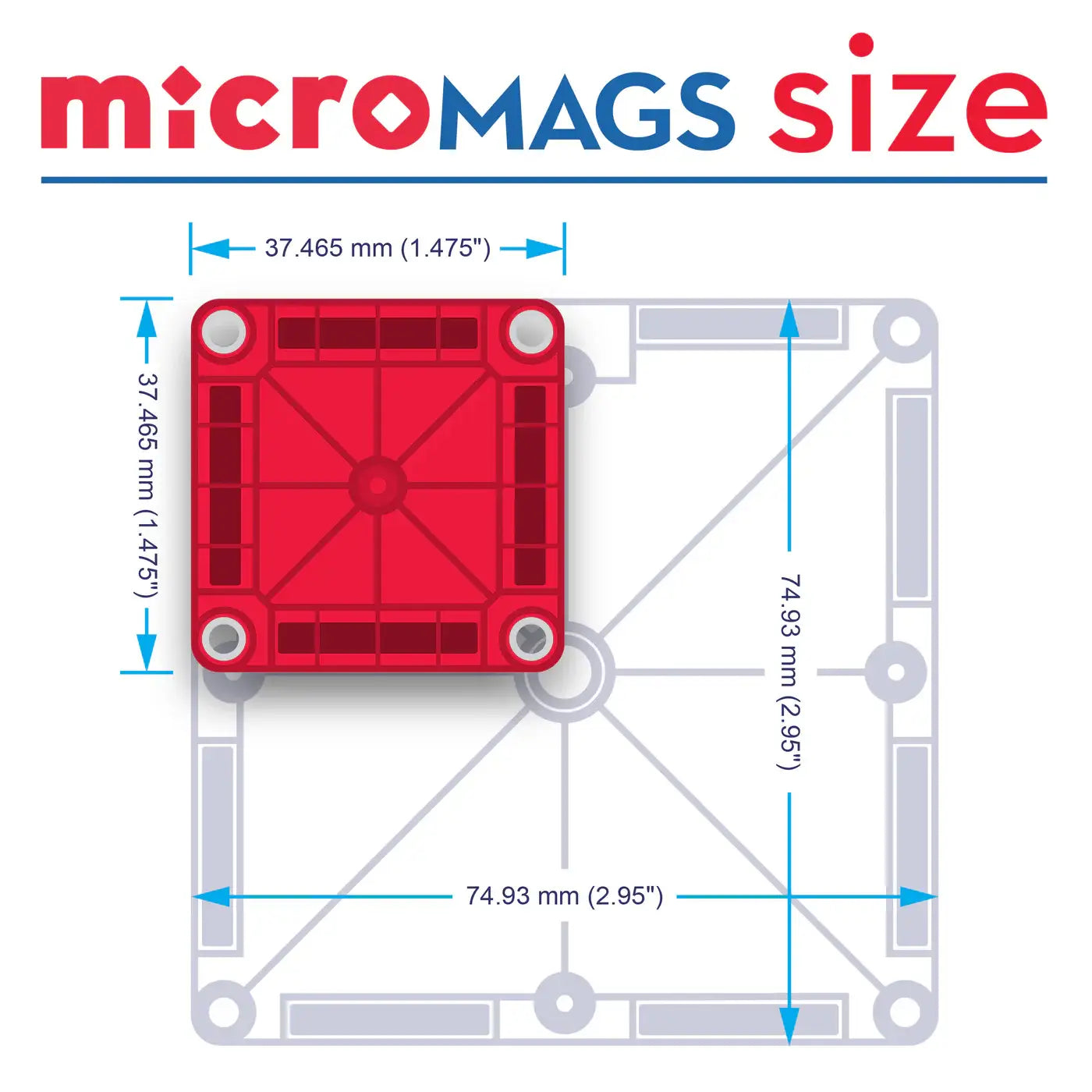 MAGNA-TILES | microMAGS Travel Set - 26pc