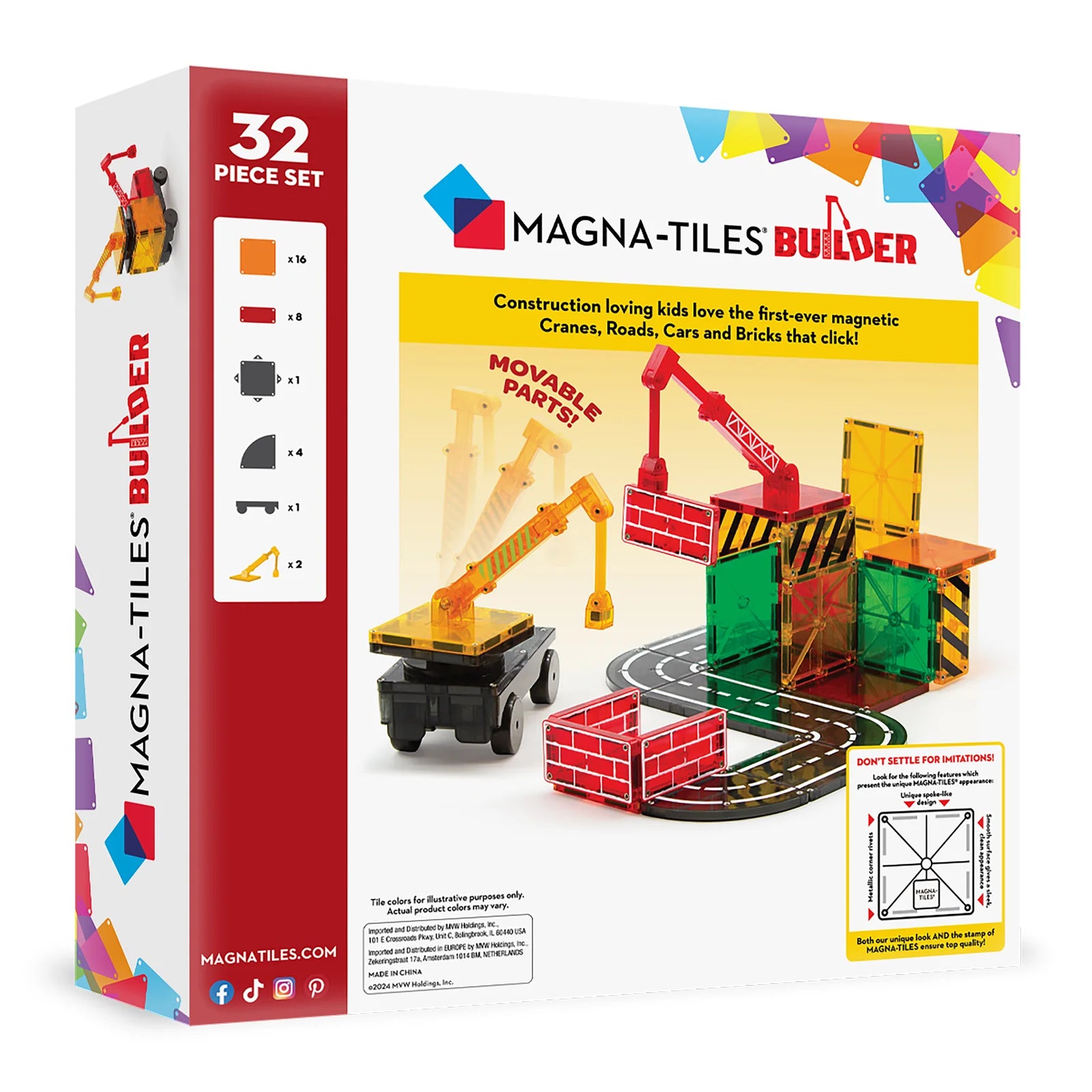 MAGNA-TILES | Builder 32pc Set
