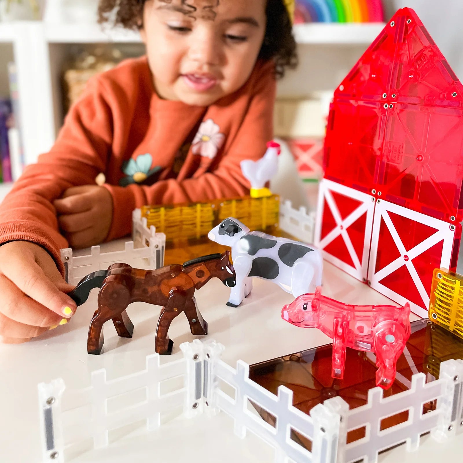 MAGNA-TILES | Farm Animals 25pc Set