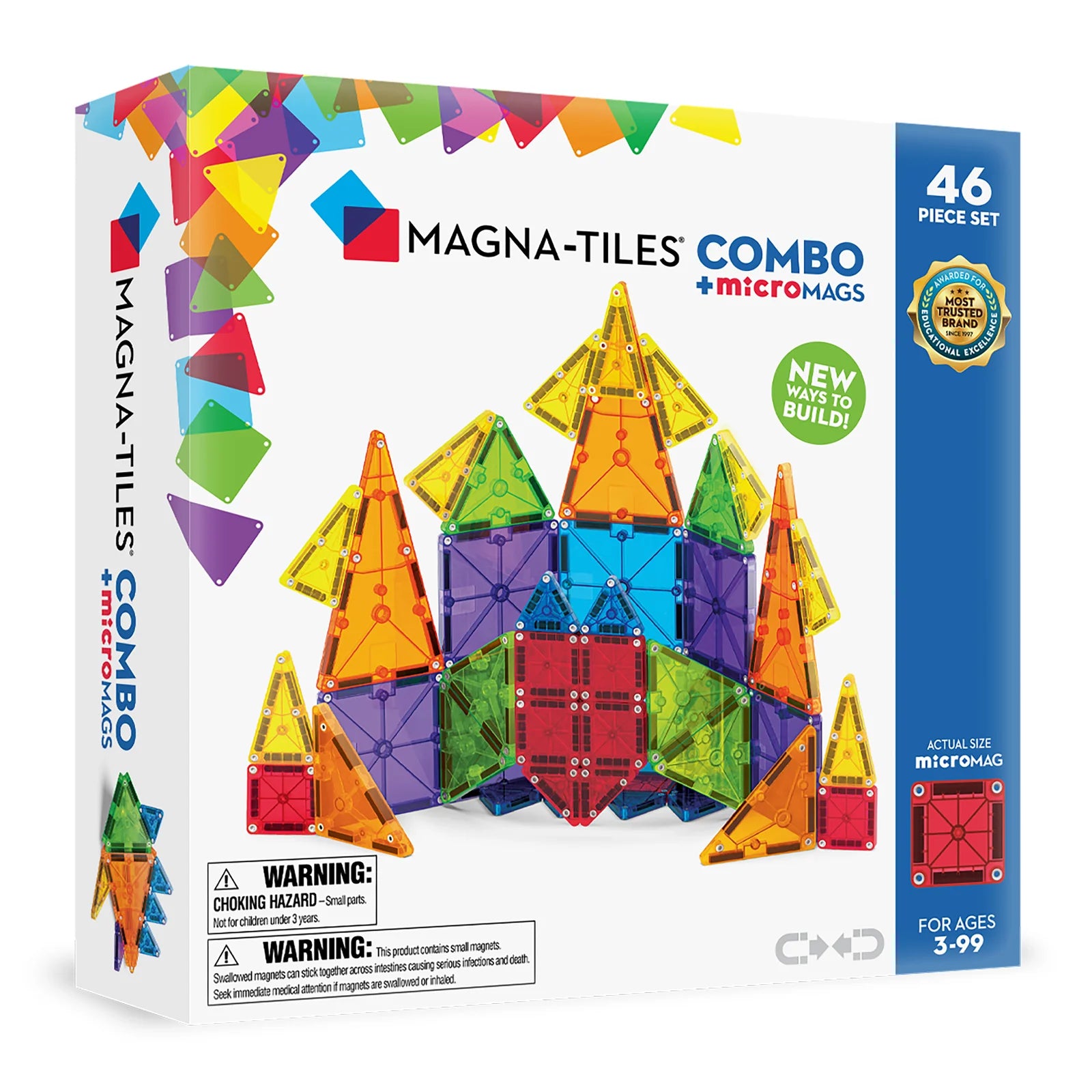 MAGNA-TILES | Combo + microMAGS 46pc Set
