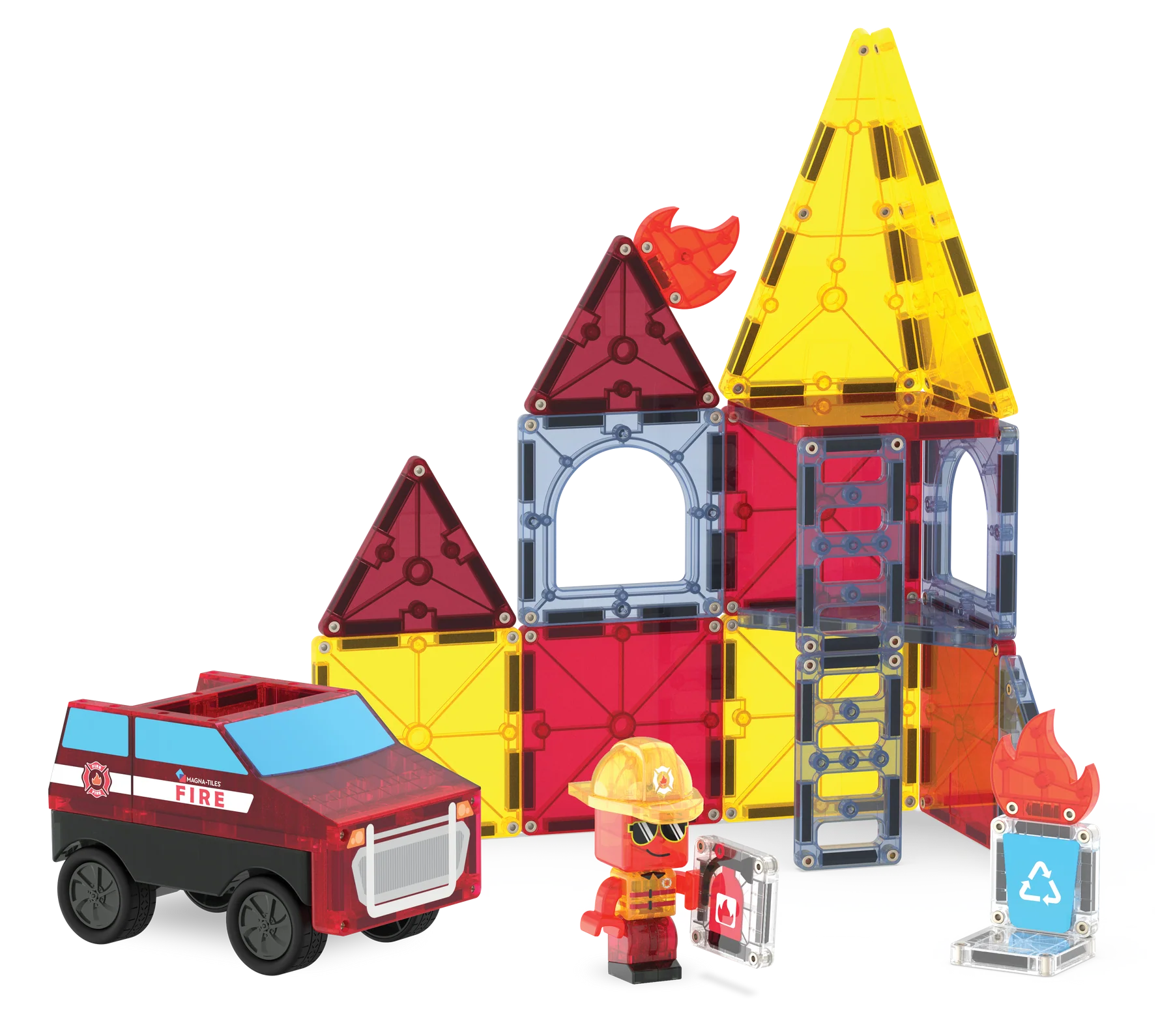 MAGNA-TILES | Fire Rescue 27pc Set