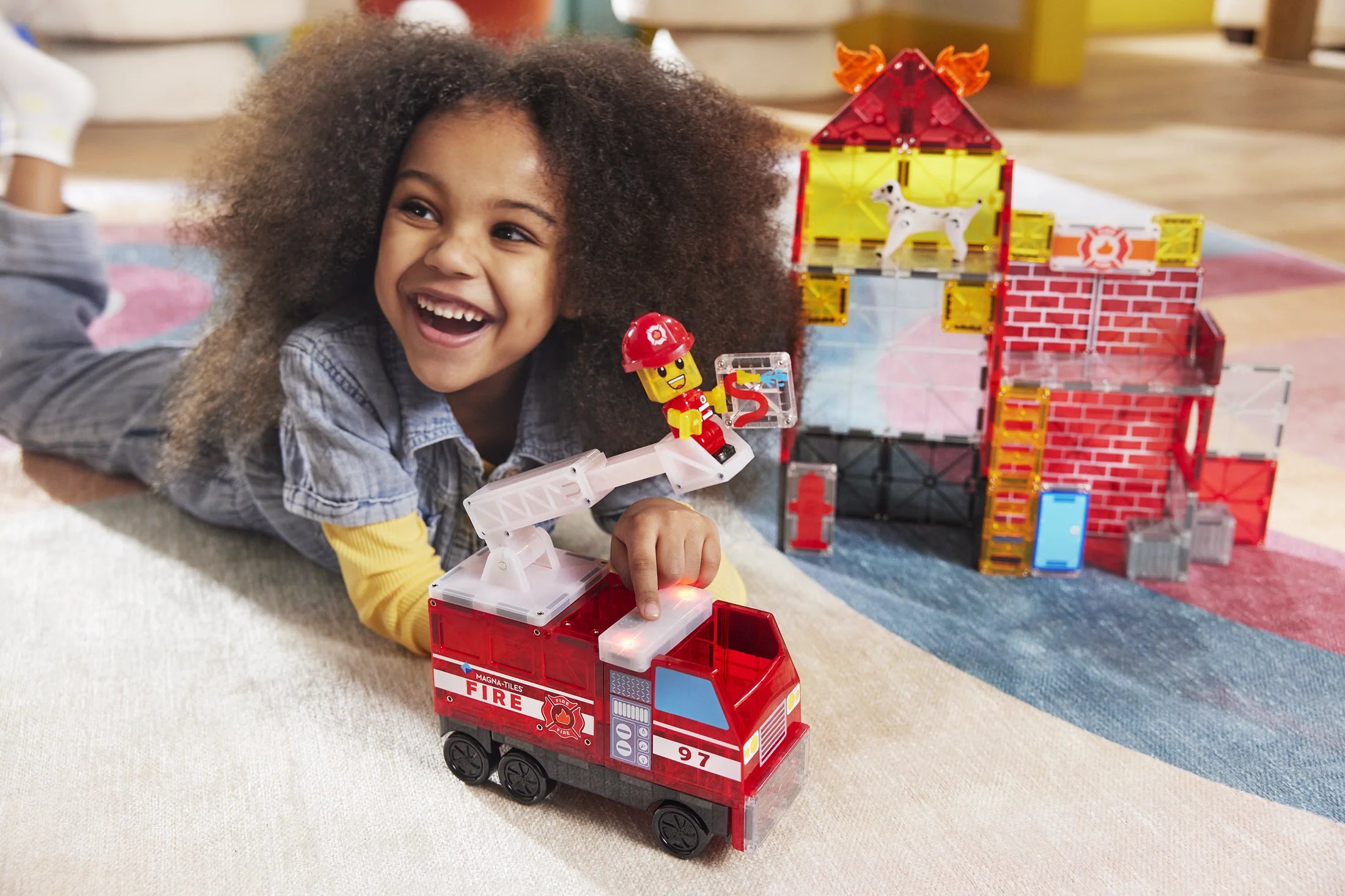 MAGNA-TILES | Fire Station 50pc Set