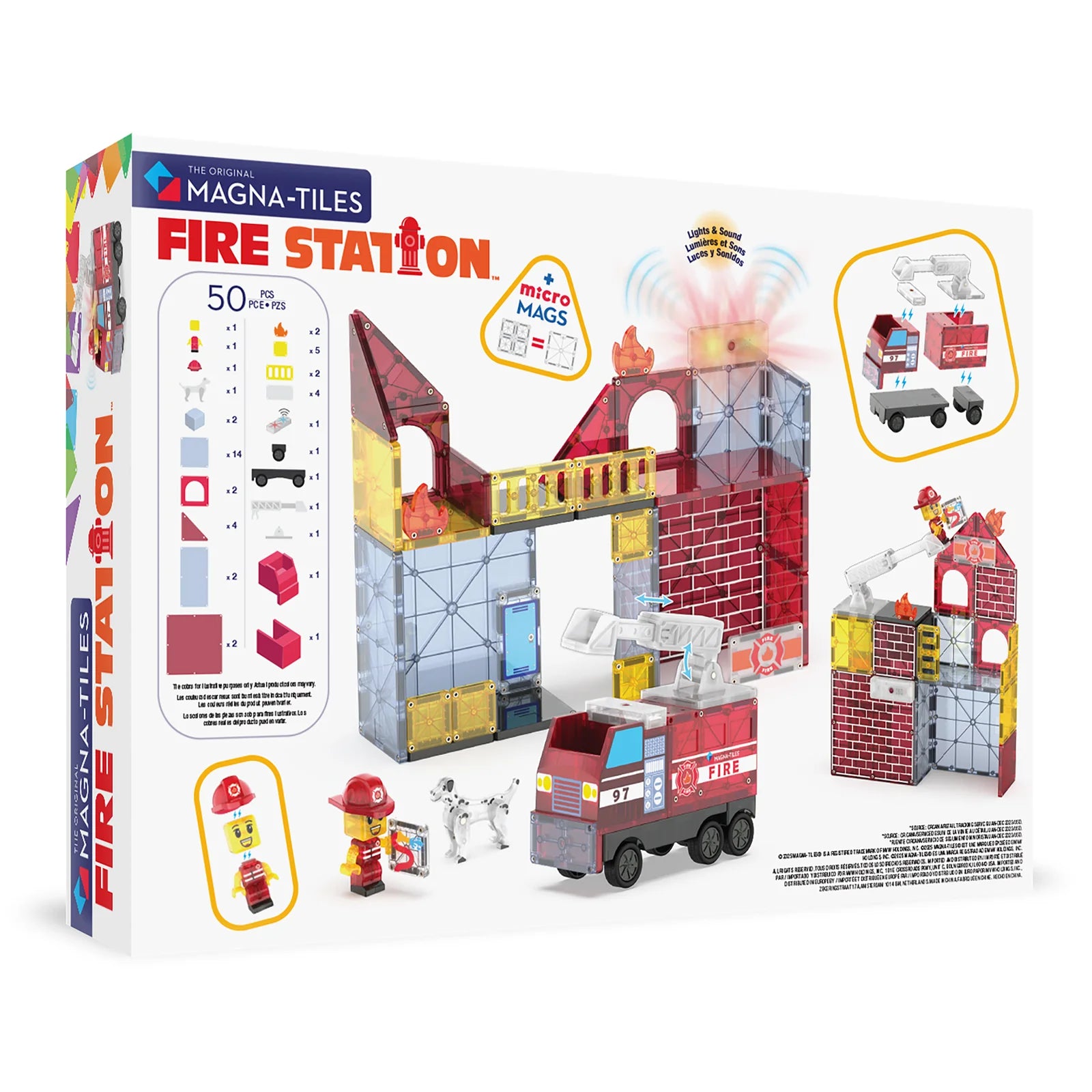 MAGNA-TILES | Fire Station 50pc Set