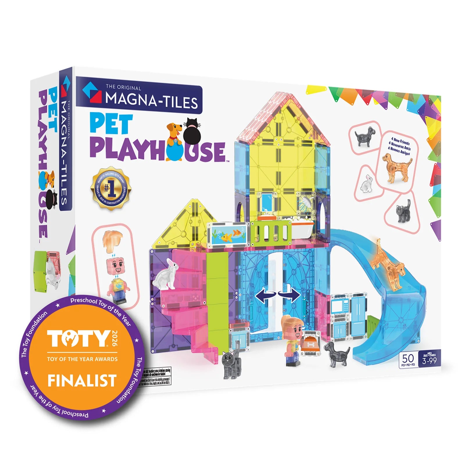 MAGNA-TILES | Pet Playhouse 50pc Set