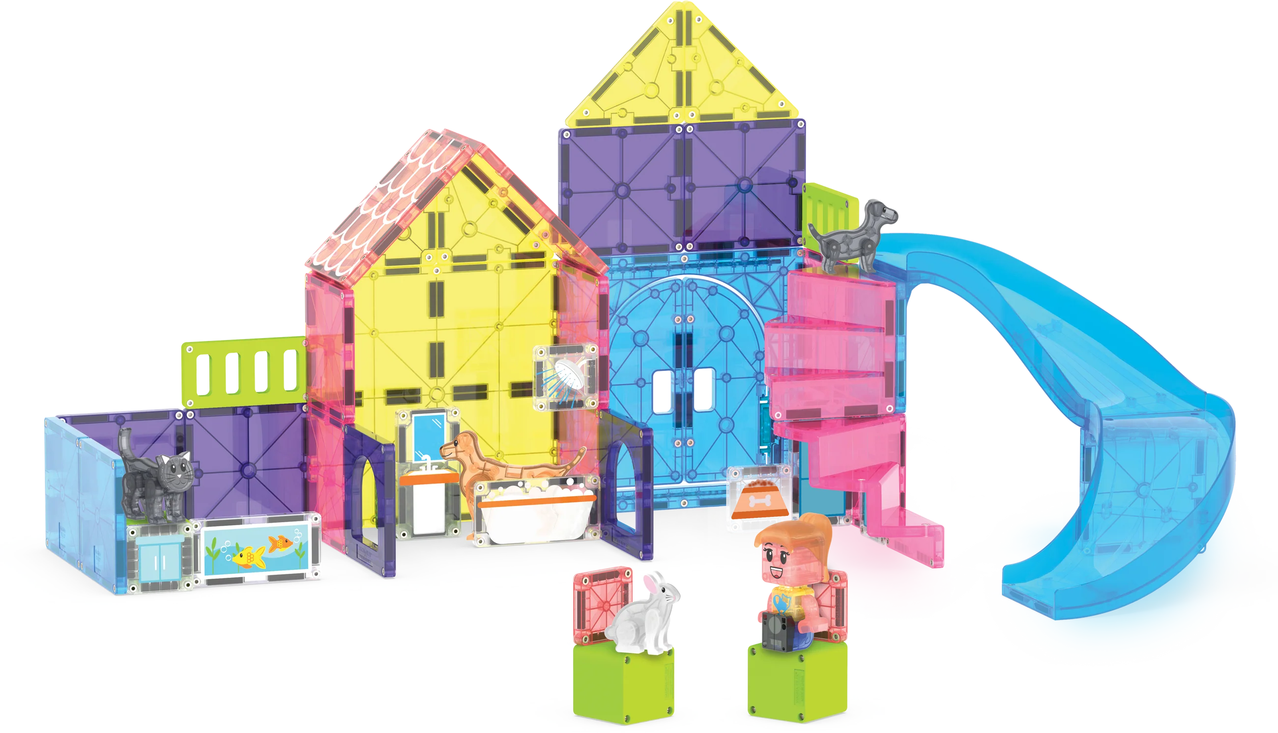MAGNA-TILES | Pet Playhouse 50pc Set