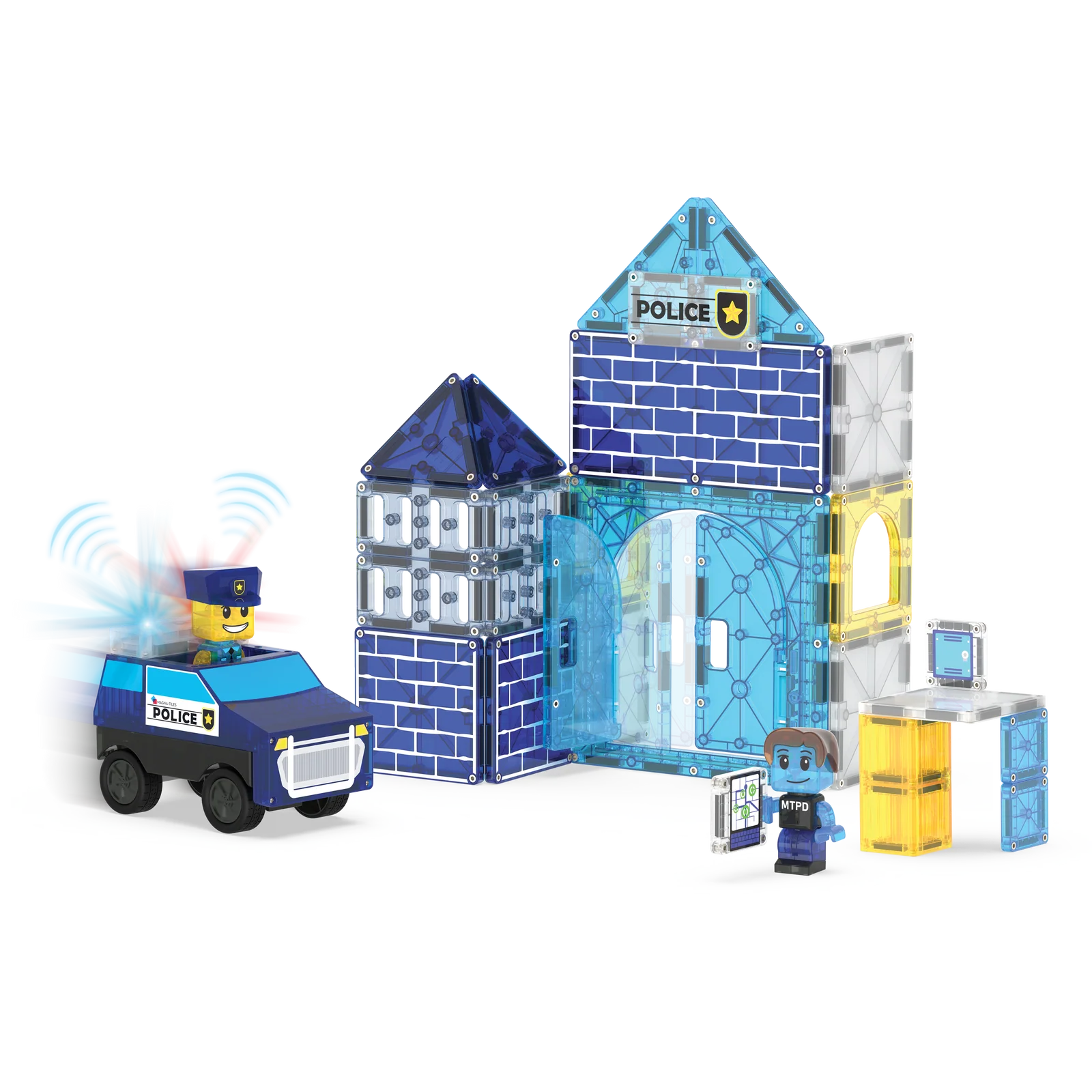 MAGNA-TILES | Police Station 35pc Set