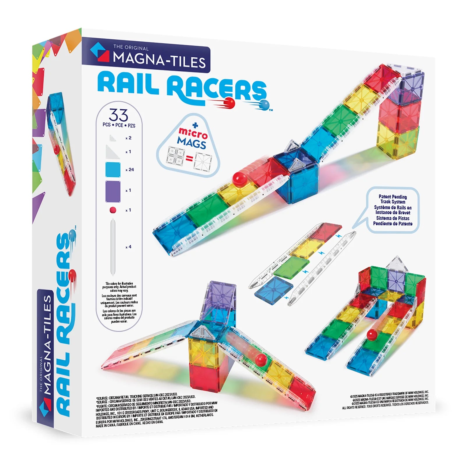 MAGNA-TILES | Rail Racers 33pc Set