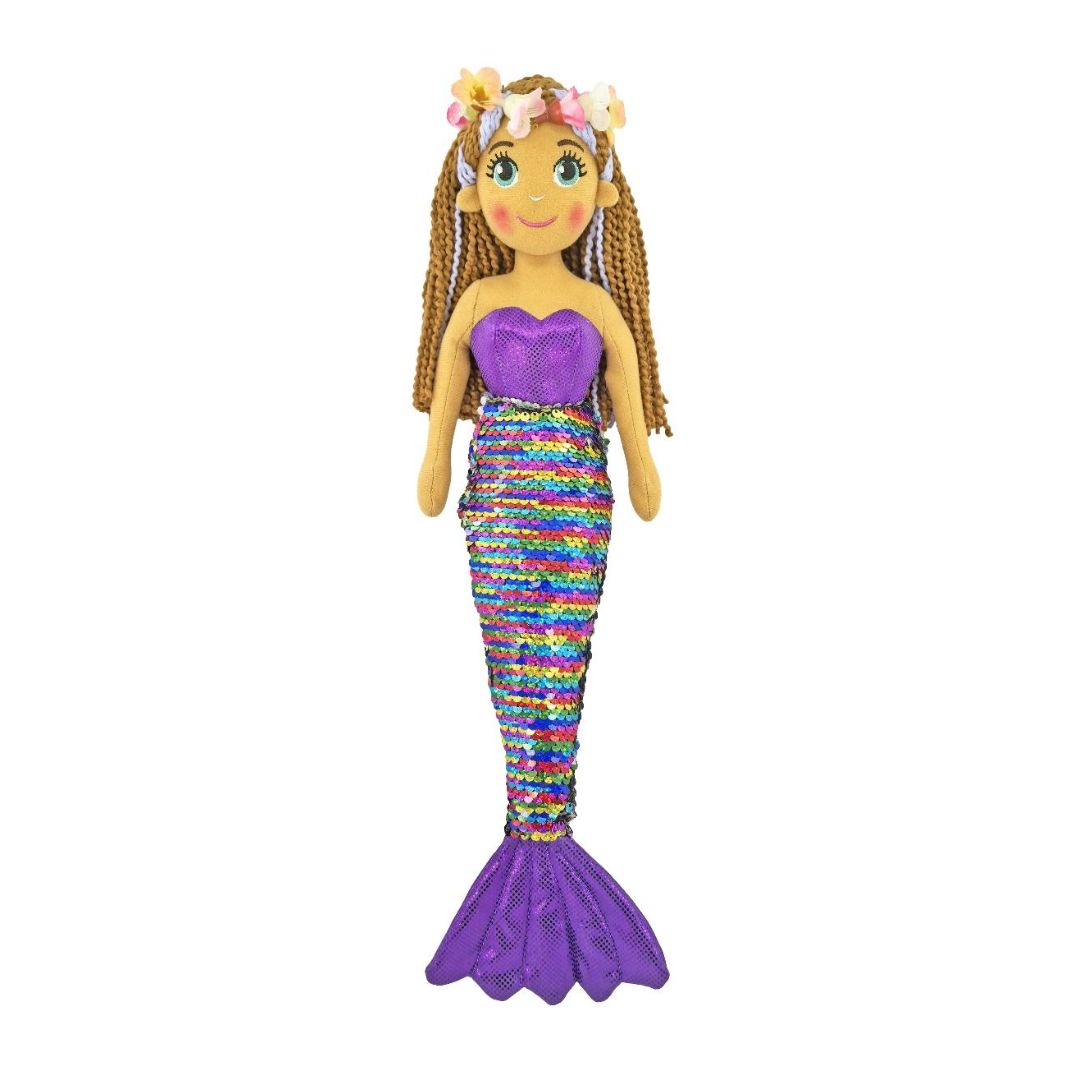 Mer Aria Purple Rainbow Mermaid 45cm