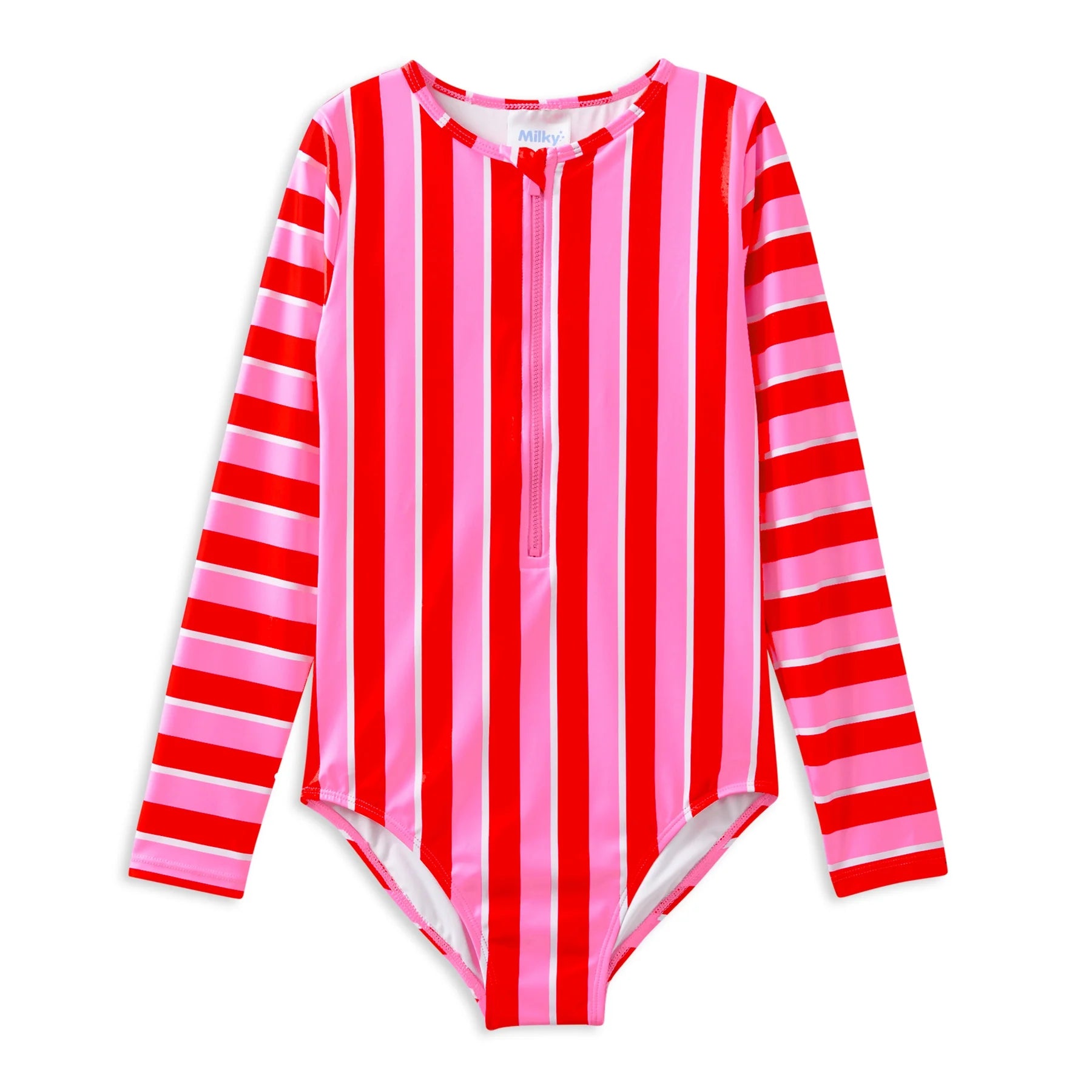 Milky | Candy Stripe Long Sleeve Swimsuit