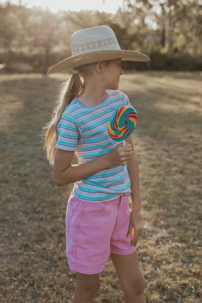 Milky | Pink Twill Short