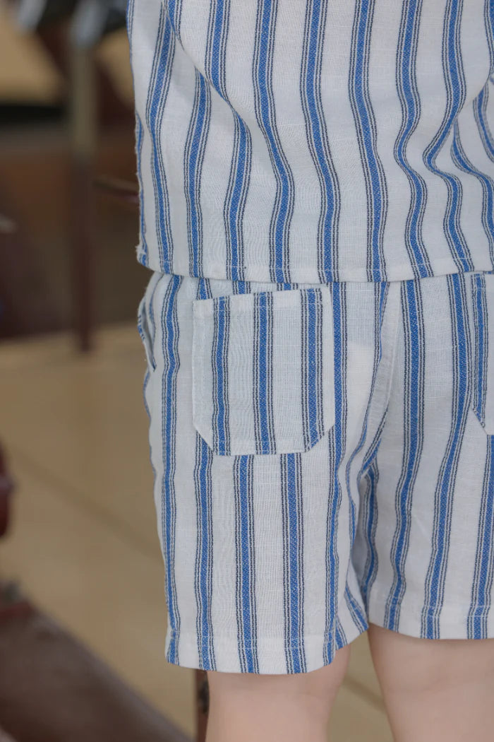 Milky | Stripe Linen Short