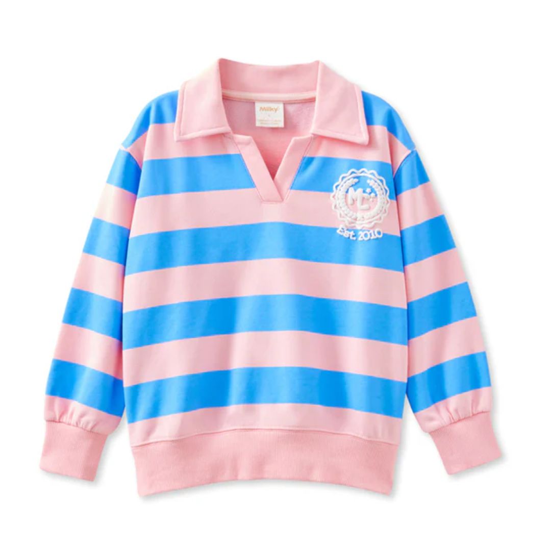 Milky | Ziggy Stripe Sweat