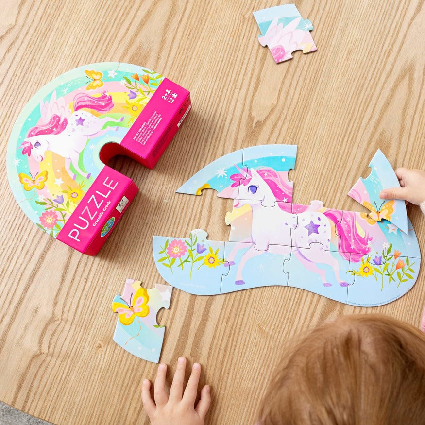 Crocodile Creek Mini Puzzle Sweet Unicorn 12pc