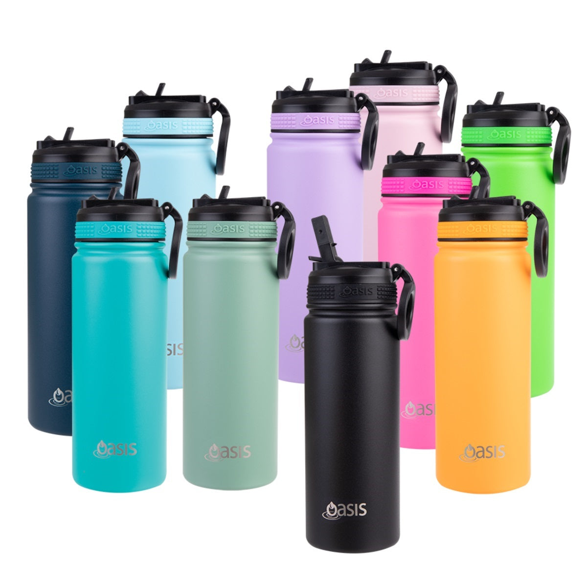 Oasis "Challenger" Insulated Sipper Lid Sports Bottle | 550ml