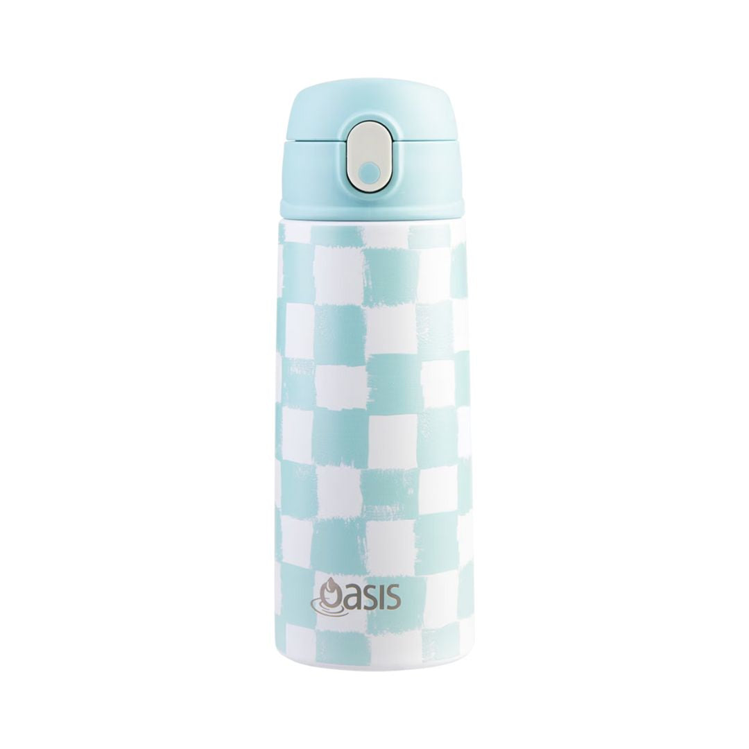 Oasis S/S Double Wall Insulated Kid's Drink Bottle w/ Sipper Straw 550ml |Check It Out