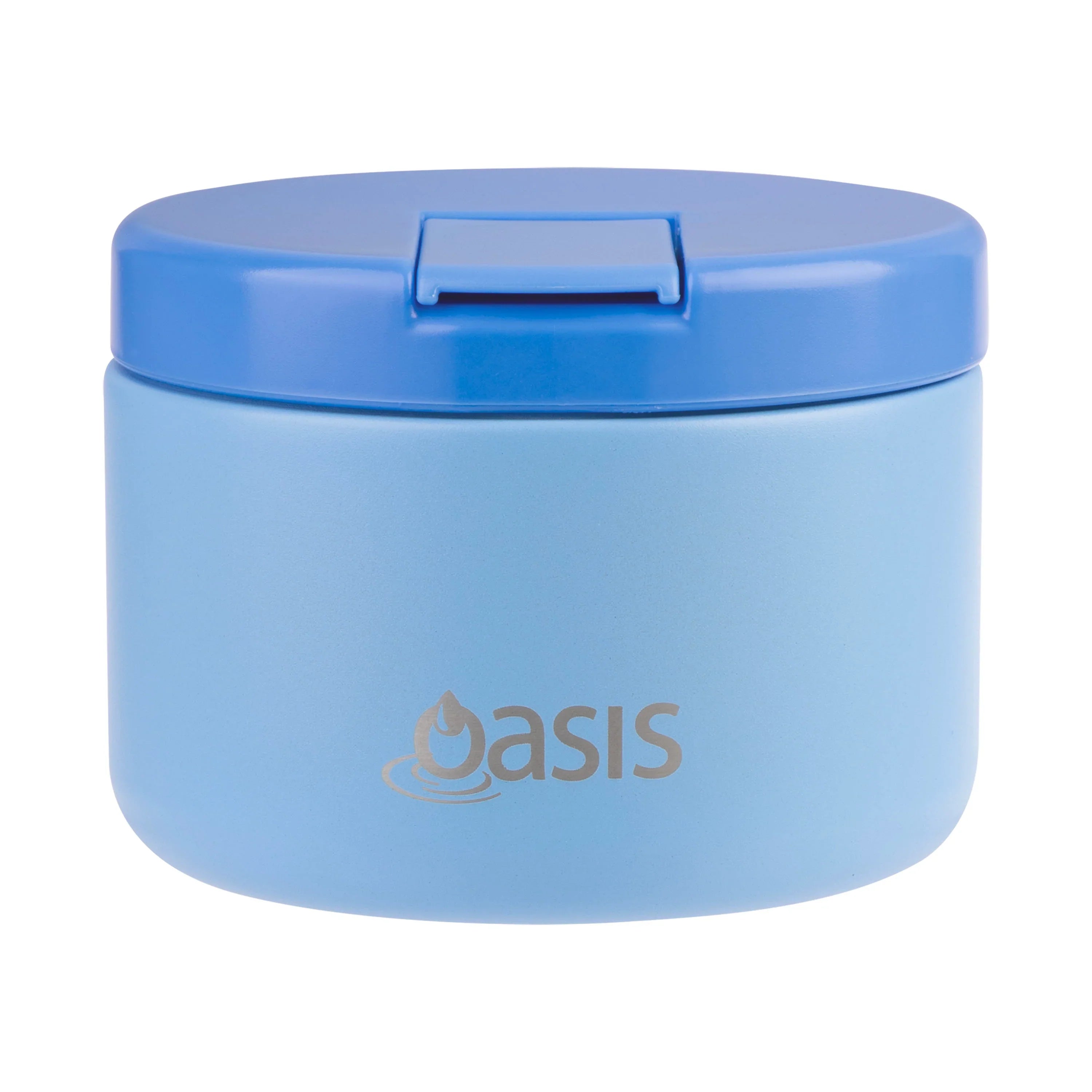 Oasis | Stainless Steel Double Wall Insulated Food Flask with Quick Release Lid - 300ml | Blue