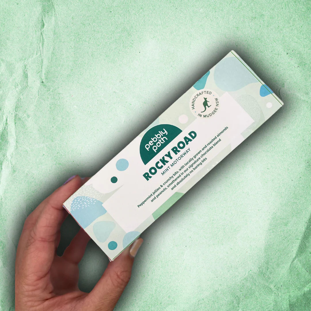 Pebbly Path | Rocky Road | Mint Motorway Rocky Road: 100 grams