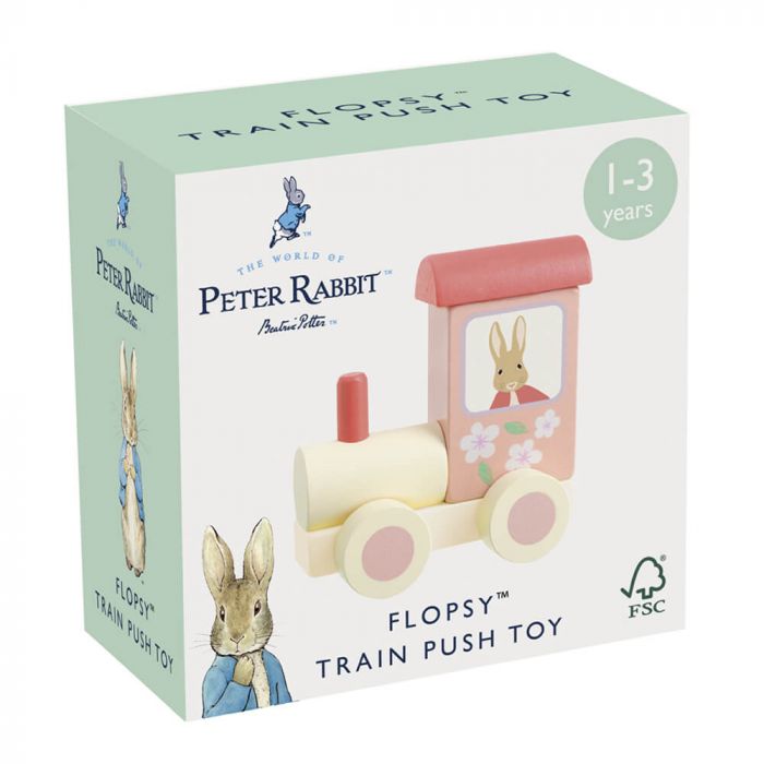 Peter Rabbit | Flopsy Wooden Train Push Toy