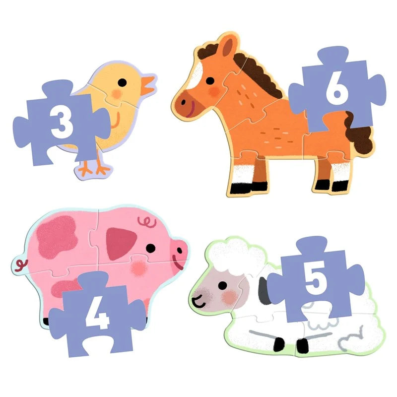 Djeco | At the Farm Progressive Puzzle
