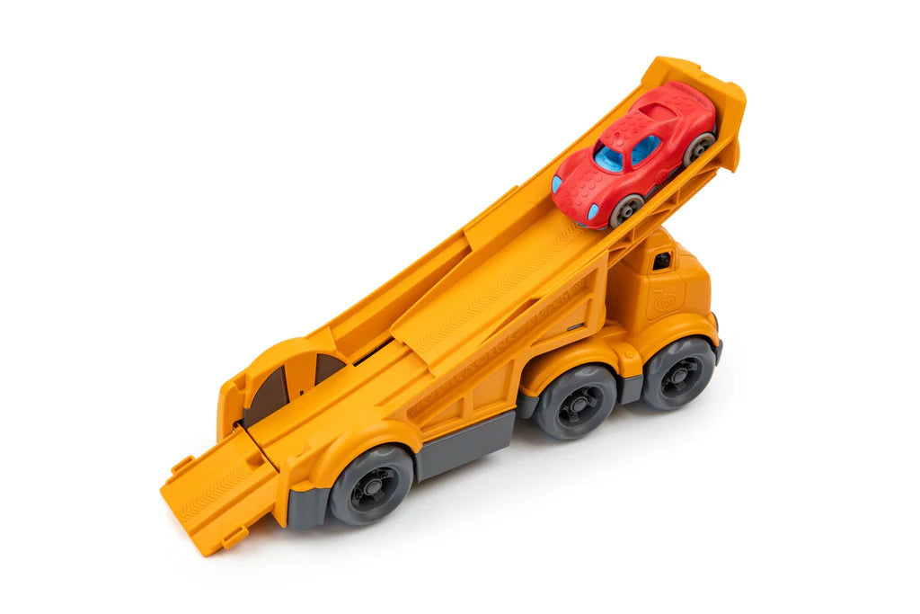Green Toys | Racing Truck with 2 Racer Cars