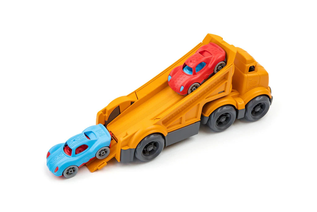 Green Toys | Racing Truck with 2 Racer Cars