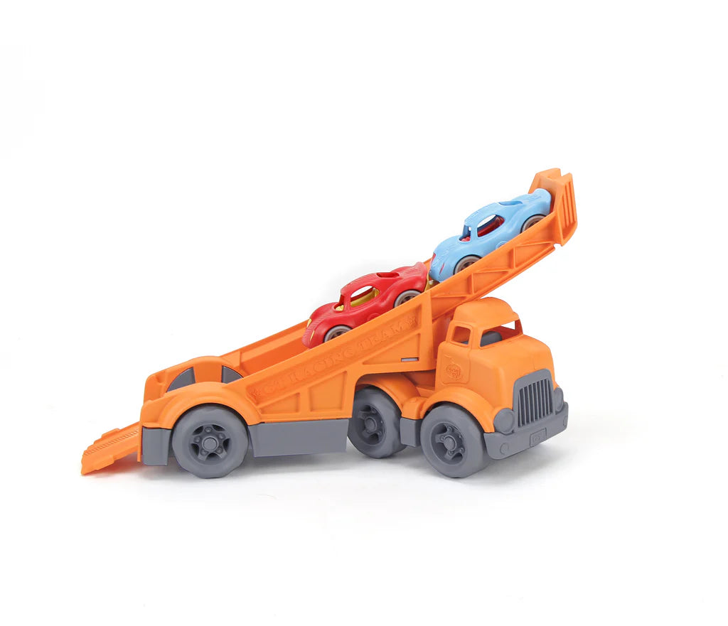 Green Toys | Racing Truck with 2 Racer Cars