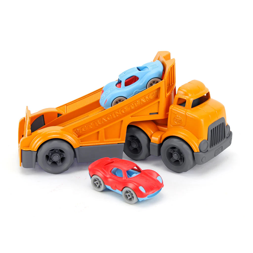 Green Toys | Racing Truck with 2 Racer Cars