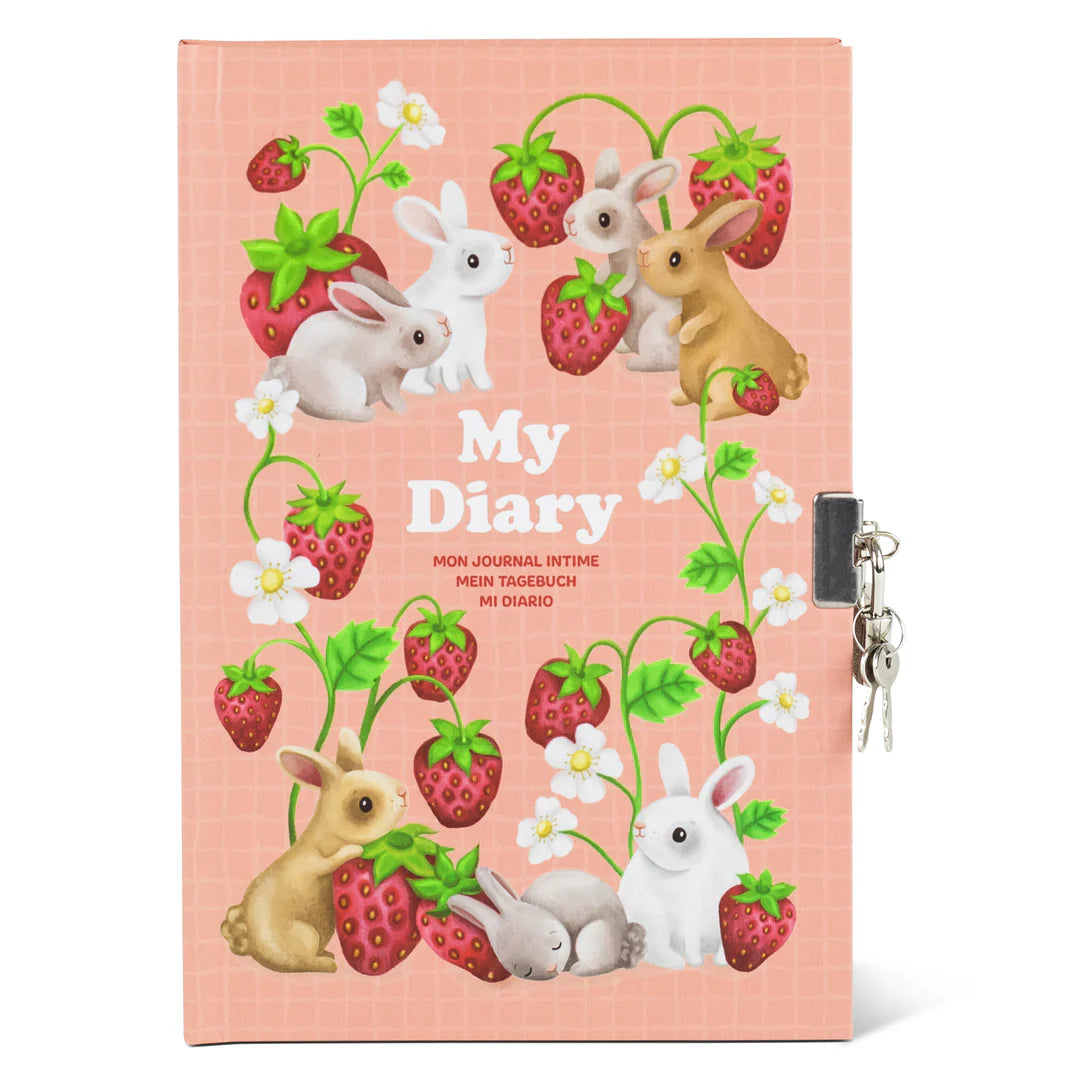 Tiger Tribe Lockable Diary | Berry Bunny