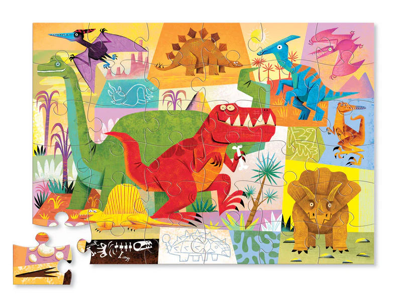 Crocodile Creek Classic Floor Puzzle Dinosaur 36pc