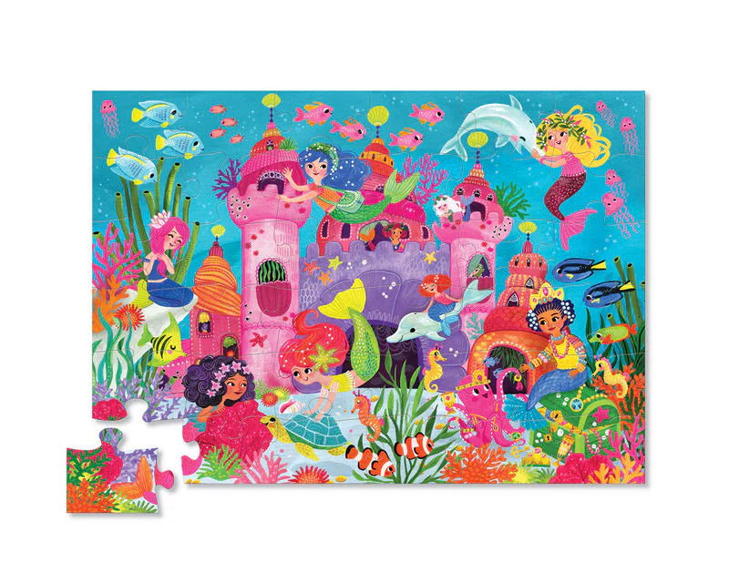 Crocodile Creek Classic Puzzle Mermaid Palace 36pc