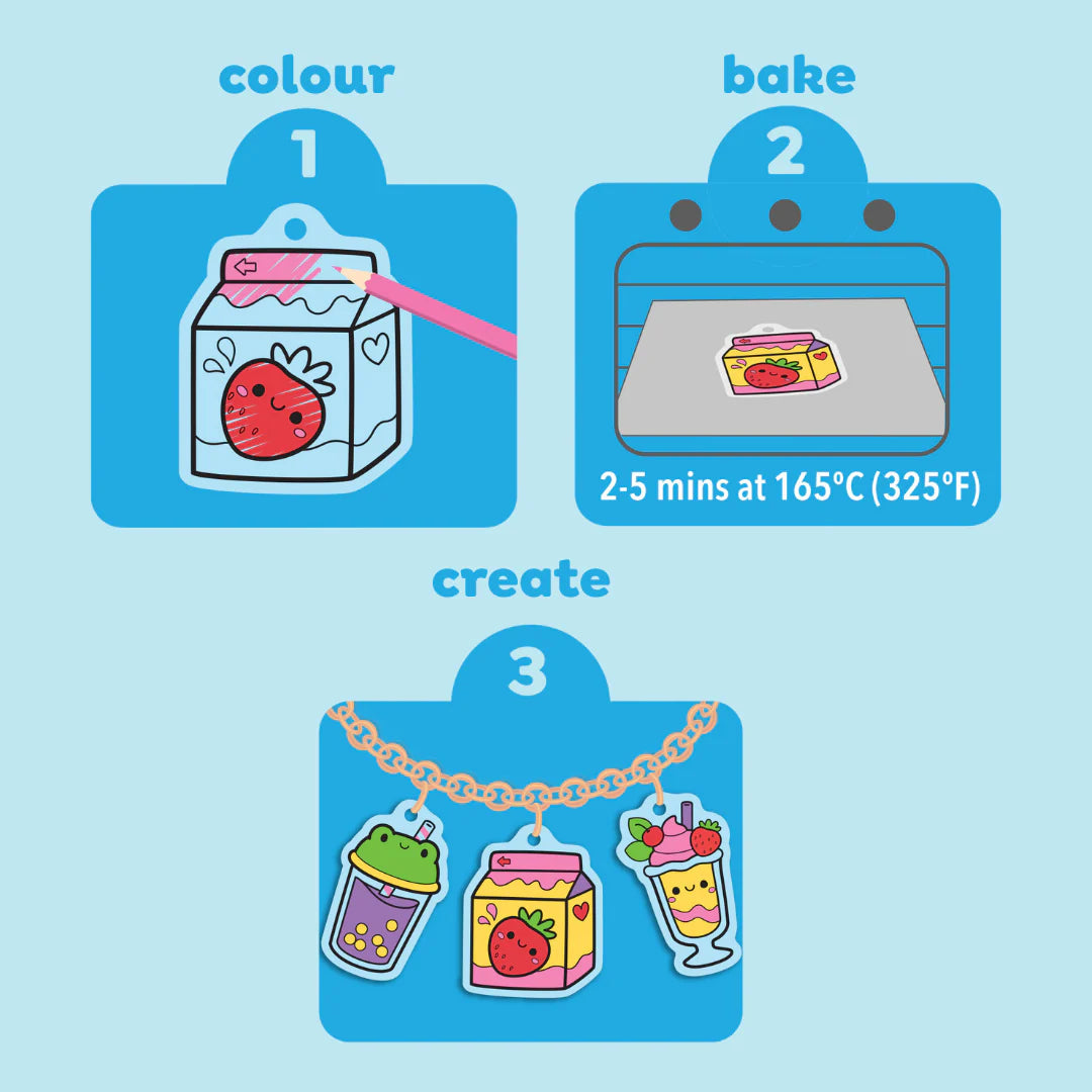 Tiger Tribe | Shrinkorama Charm Bracelet | Kawaii Drinks