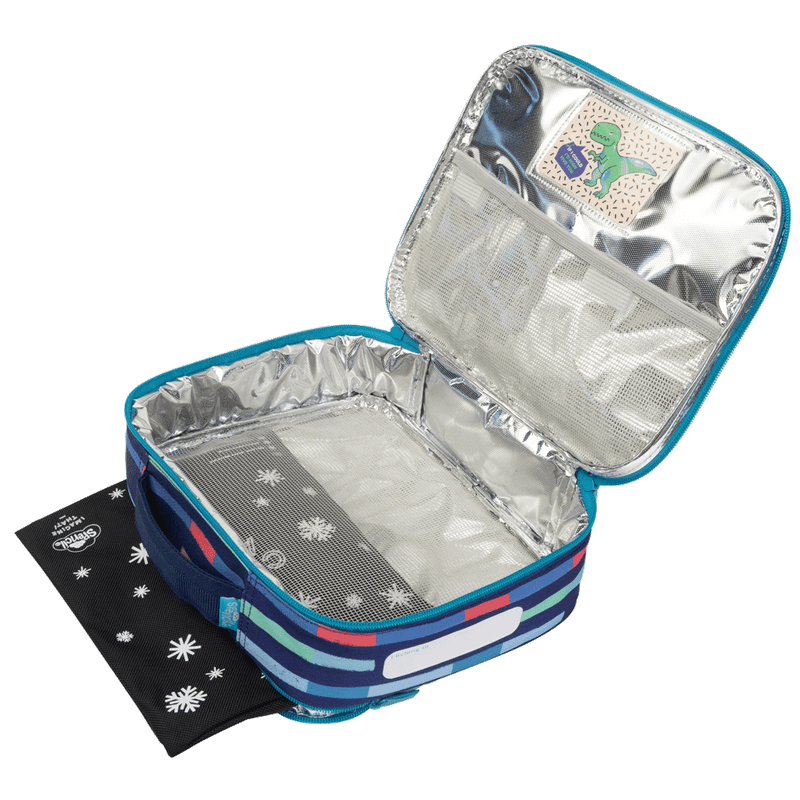 Spencil | Big Cooler Lunch Bag + Chill Pack | Bright Stripes