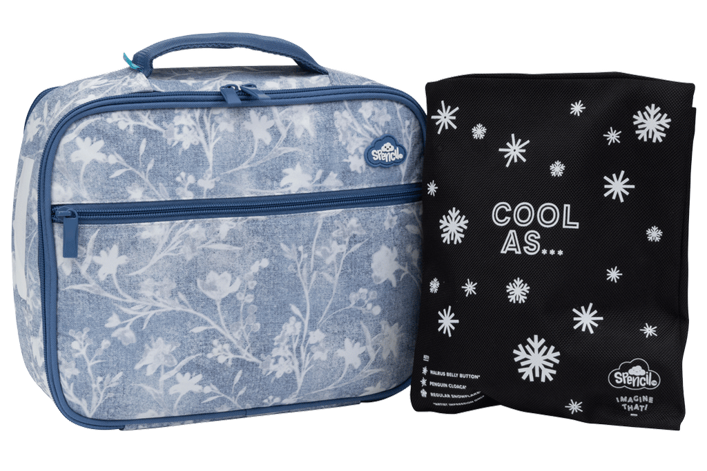 Spencil | Big Cooler Lunch Bag + Chill Pack | Denim Daze