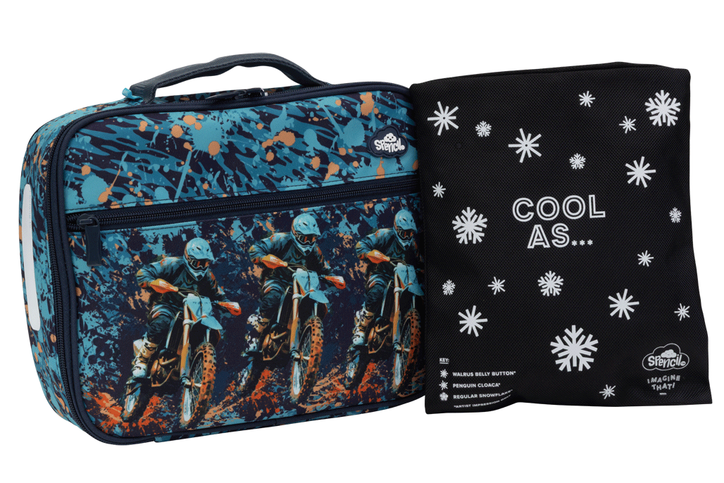 Spencil | Big Cooler Lunch Bag + Chill Pack | Moto Camo Trax