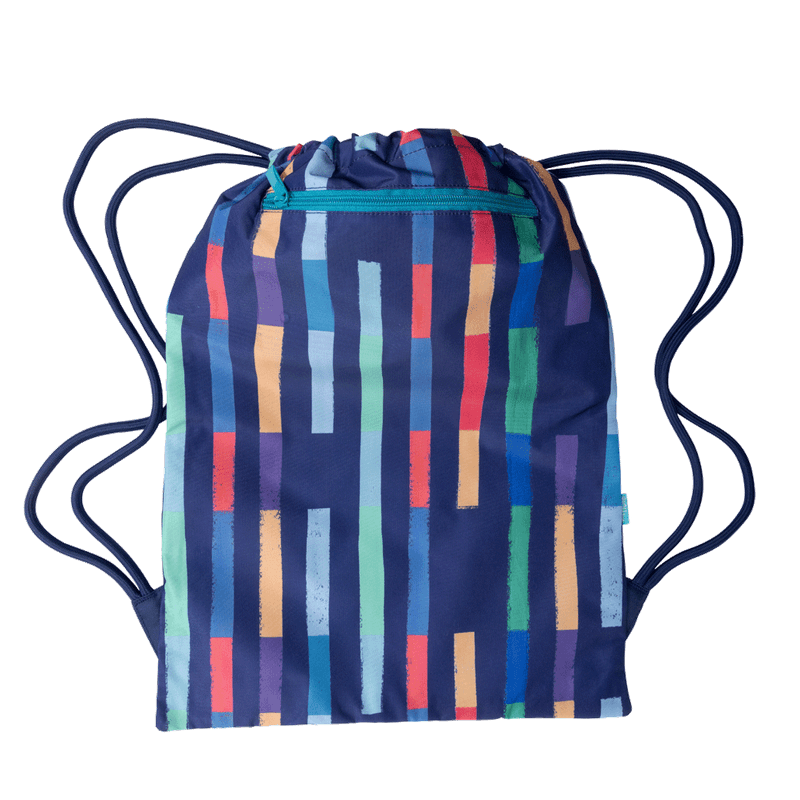 Spencil | Big Drawstring Bag | Bright Stripes