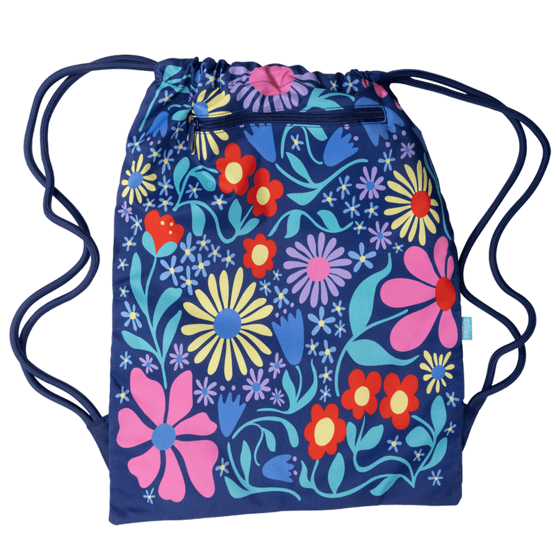 Spencil | Big Drawstring Bag | Flower Fun