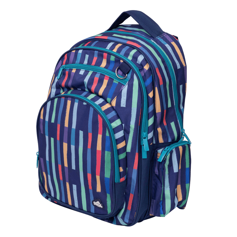 Spencil | Big Kids Backpack | Bright Stripes