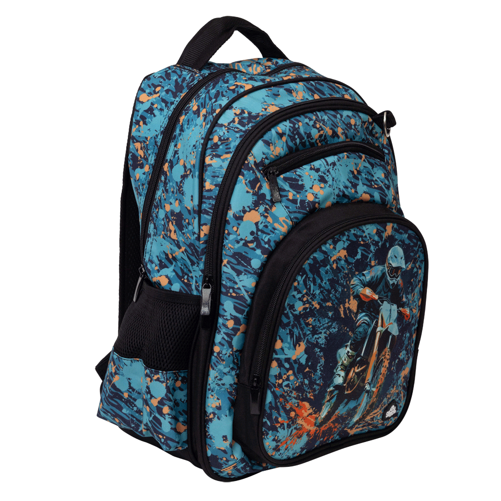Spencil | Big Kids Backpack | Moto Camo Trax