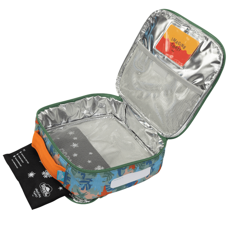 Spencil | Little Cooler Lunch Bag + Chill Pack | Dinosaur Safari