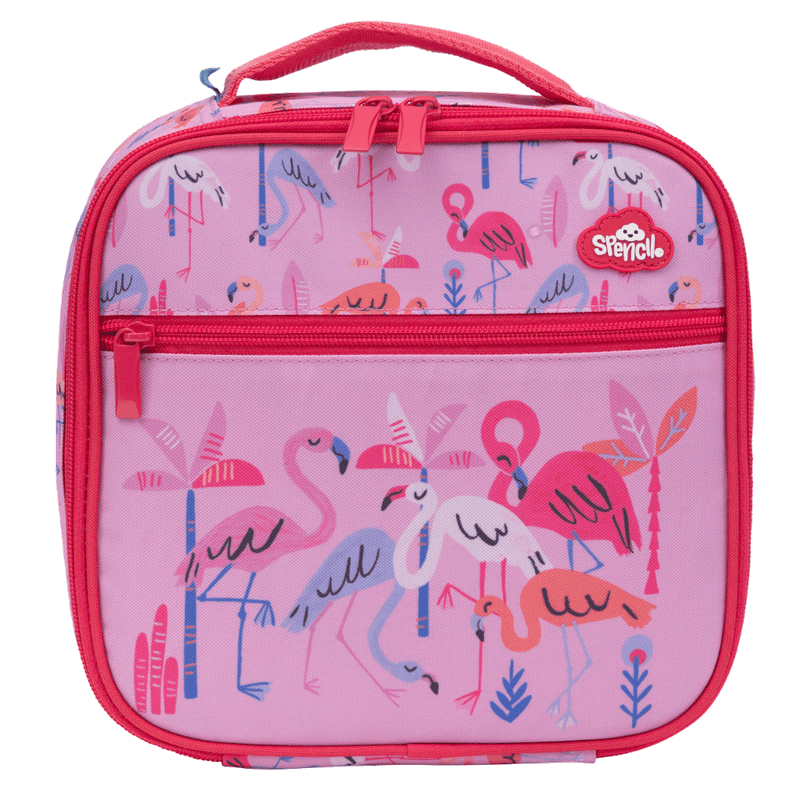 Spencil | Little Cooler Lunch Bag + Chill Pack | Flamingo Splash