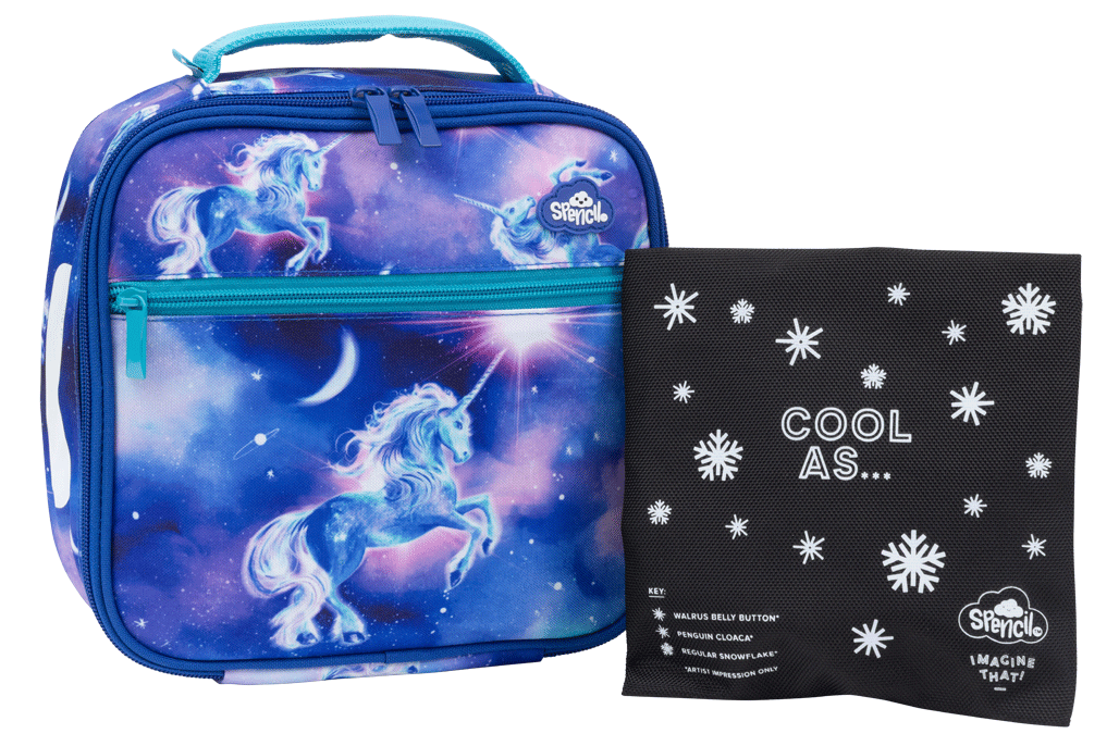 Spencil | Little Cooler Lunch Bag + Chill Pack | Moonlit Unicorn